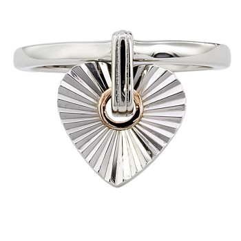 Silver & 9ct gold Clogau Ring size P